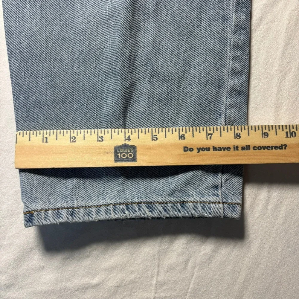VTG Levi's 550 Jeans Mens 34x32 Fits 33x31 Light Blue Relaxed Fit Denim Fade